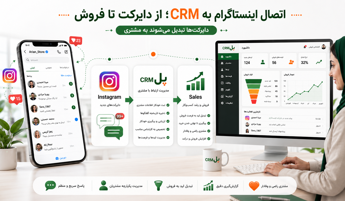 اتصال دایرکت اینستاگرام به CRM