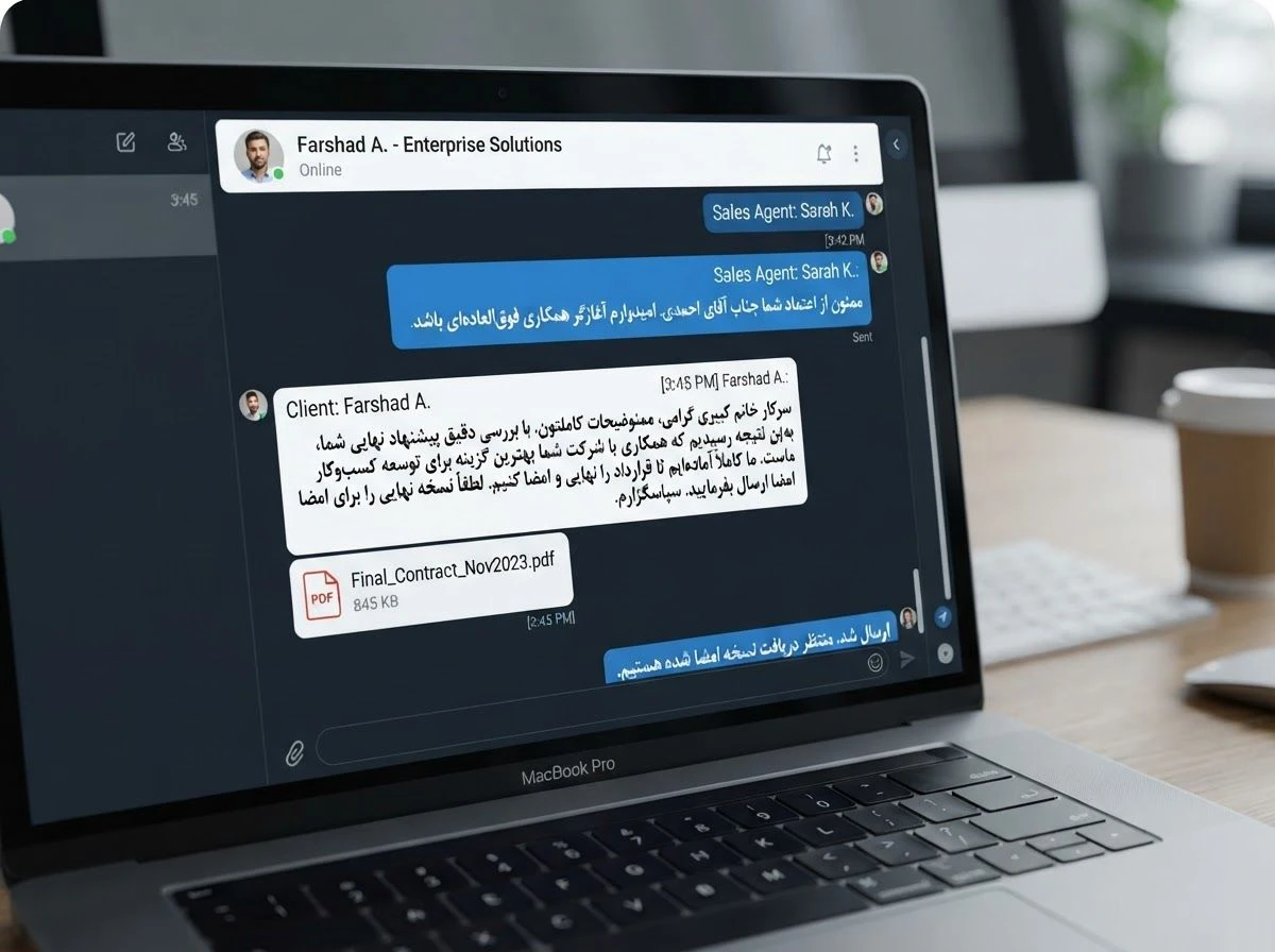 قرارداد کردن جلسه فروش